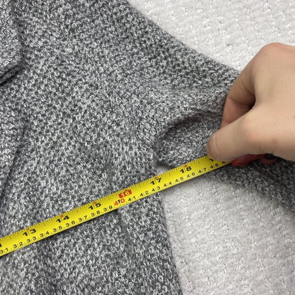 Dynamite Gray Open Front Knit Cardigan Sweater Coat Sz S Longline Duster Modern - Picture 5 of 10